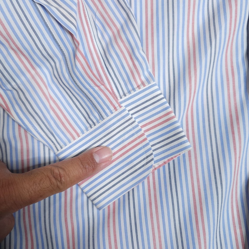 Brooks Brothers‎ Shirt Mens 15 33 Extra Slim Fit Supima Cotton Non Iron Striped - Picture 2 of 8